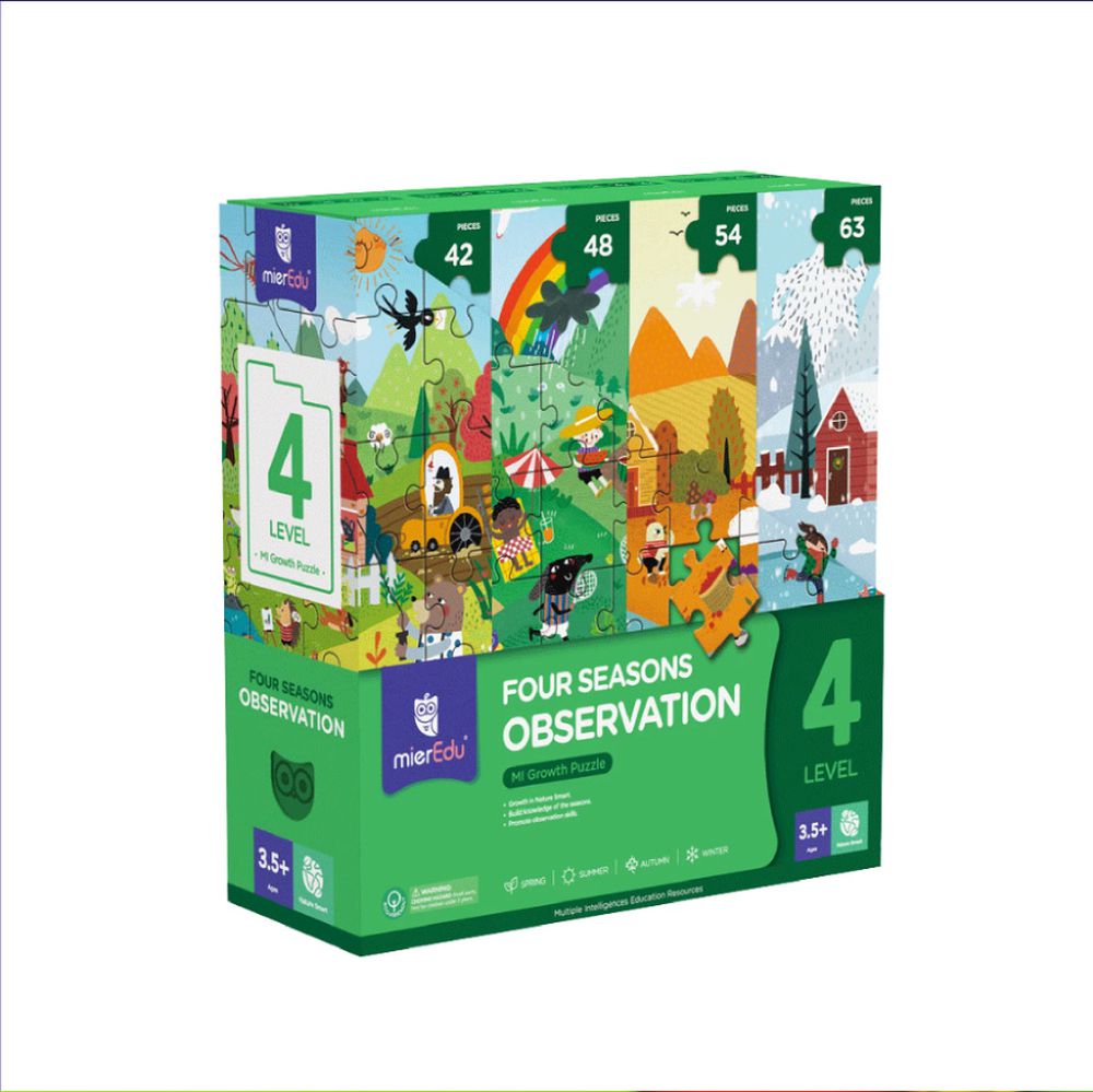 益智學習拼圖Level 4-四季變換 ME644