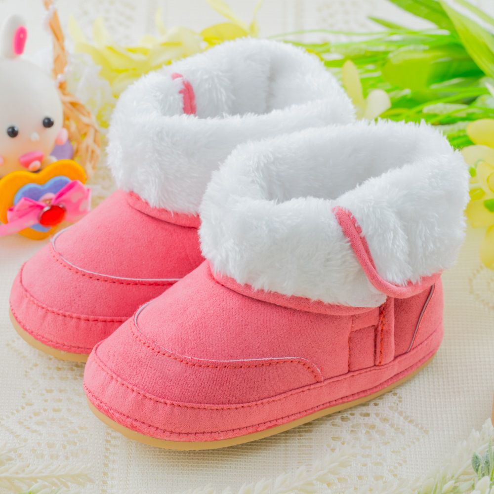 nikokids - 軟Q底學步鞋-桃紅色(SG574)