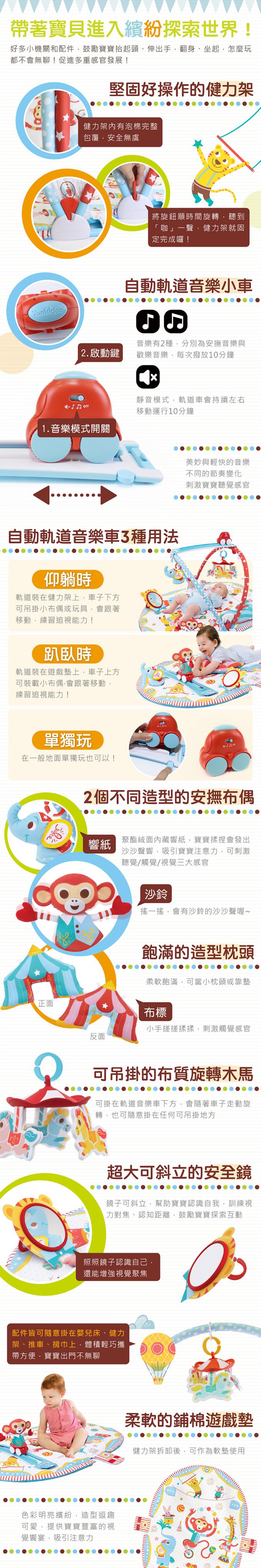 以色列 Yookidoo - 歡樂馬戲團健力遊戲墊