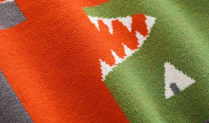 WELLKIDS - 圓領長袖針織毛衣-英文字母-紅色