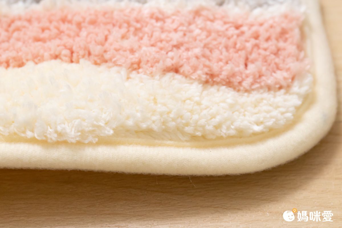 快速吸水植絨浴室腳踏墊-簡約條紋-灰色