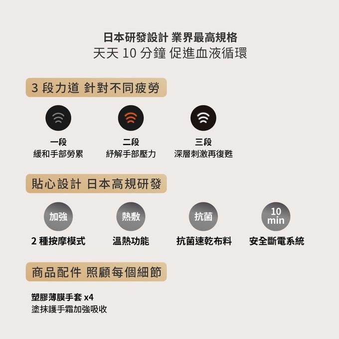 ATEX - Lourdes升級版煥采溫熱手部按摩器-櫻花粉
