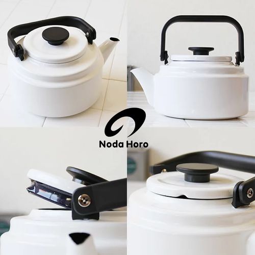 日本製琺瑯復古款水壺-白2000ml