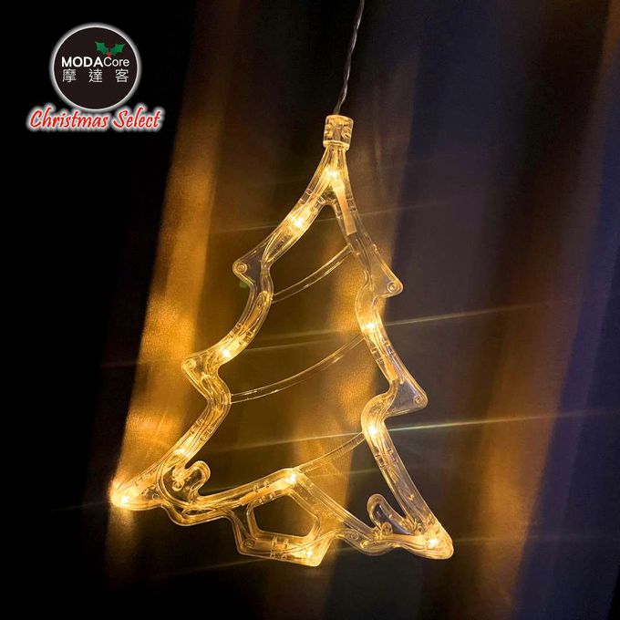 MODACore 摩達客 - LED138燈冰條造型燈串電池燈+USB兩用充電 -暖白光/聖誕造型款