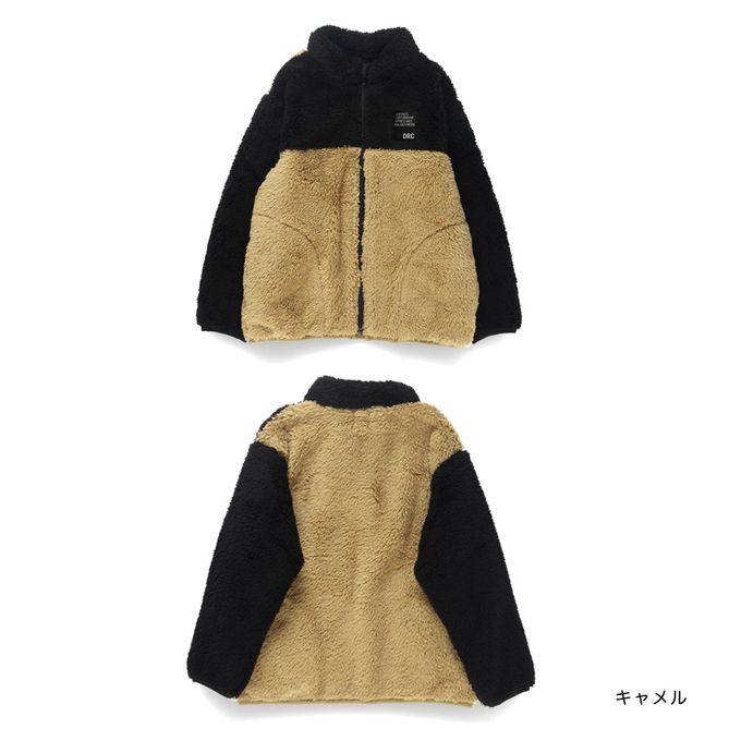 日本 BRANSHES - 泰迪熊絨毛保暖拉鍊外套-象牙白