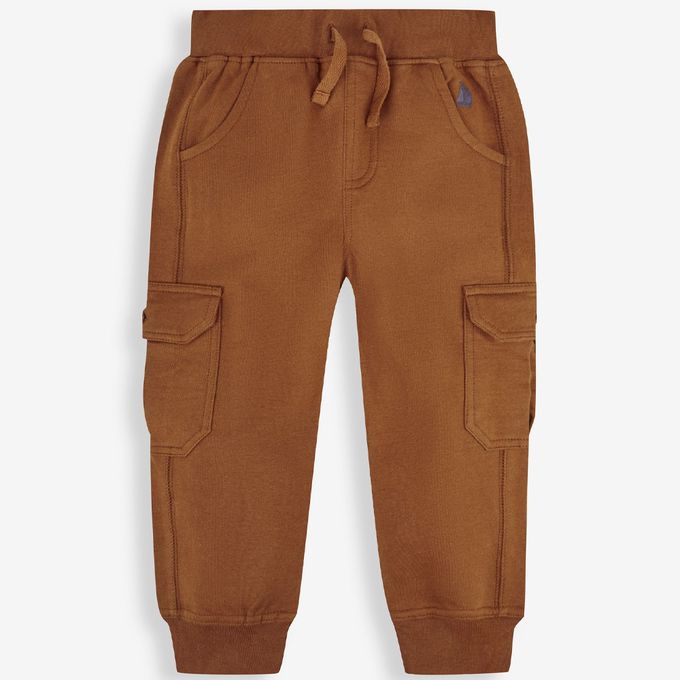 英國 JoJo Maman BeBe - 幼/兒童超優質100%純棉 2 入組工裝褲-卡其藍