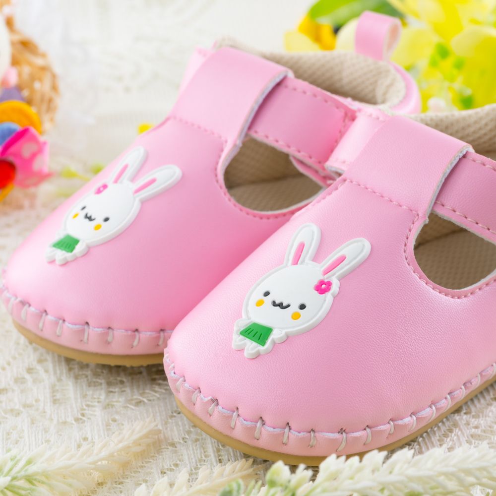 nikokids - 軟Q底學步鞋-粉色(SG573)