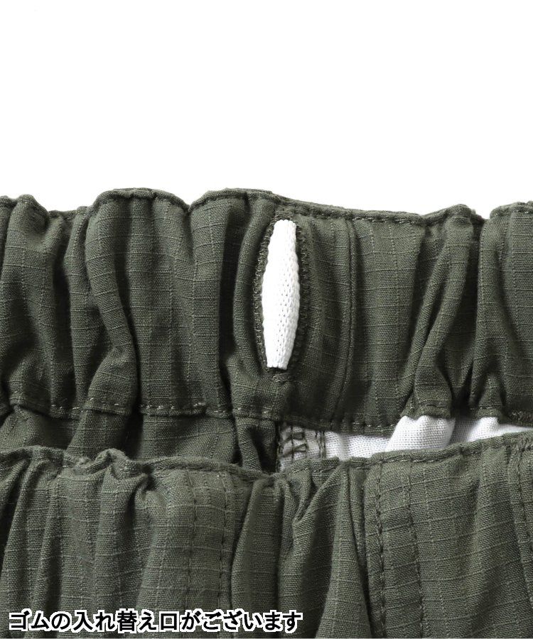 日本 BREEZE - 聯名款 口袋工裝風帥氣4分短褲-撞色-橘藍系