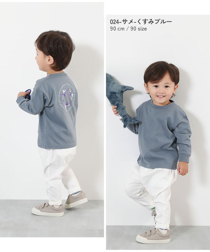 日本 devirock - 100%棉 定番印花長袖上衣-幸福星星-粉紫