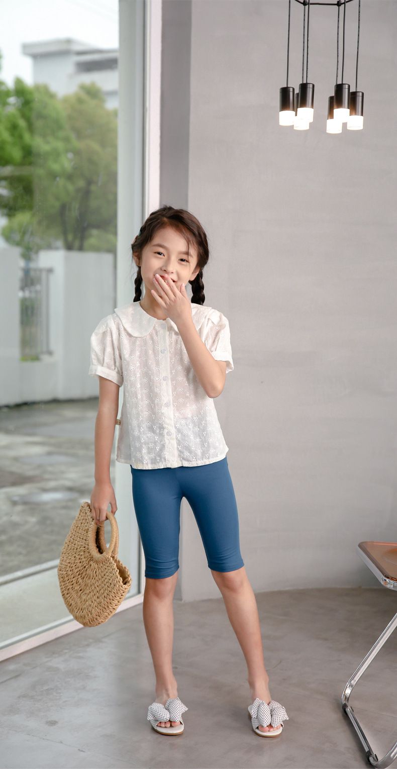 FANMOU - 莫代爾純色五分內搭褲-粉色