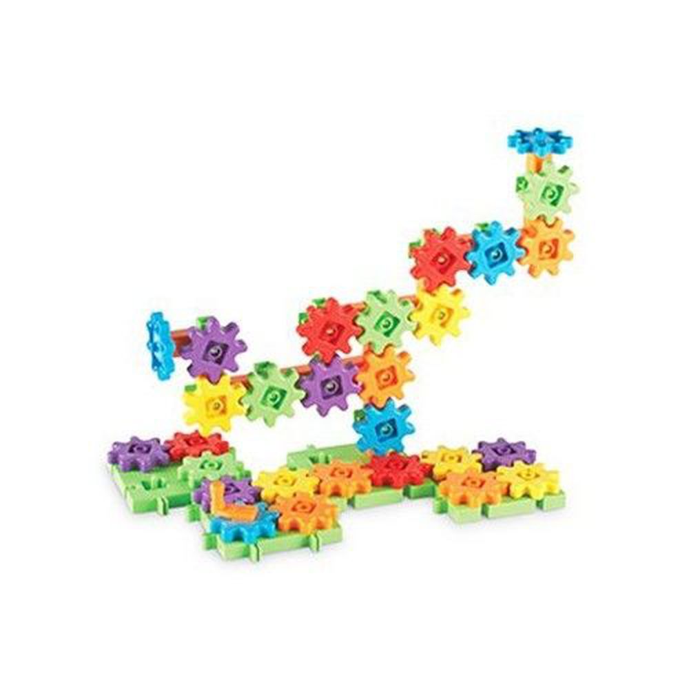 美國 Learning Resources - 轉轉齒輪建構系列-60pc初階組