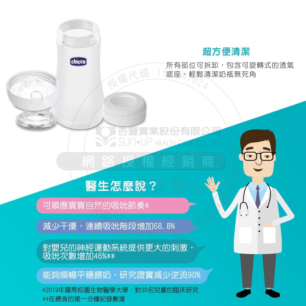 義大利 chicco - Perfect 5-完美防脹奶瓶150ml(小單孔)-帥氣男孩