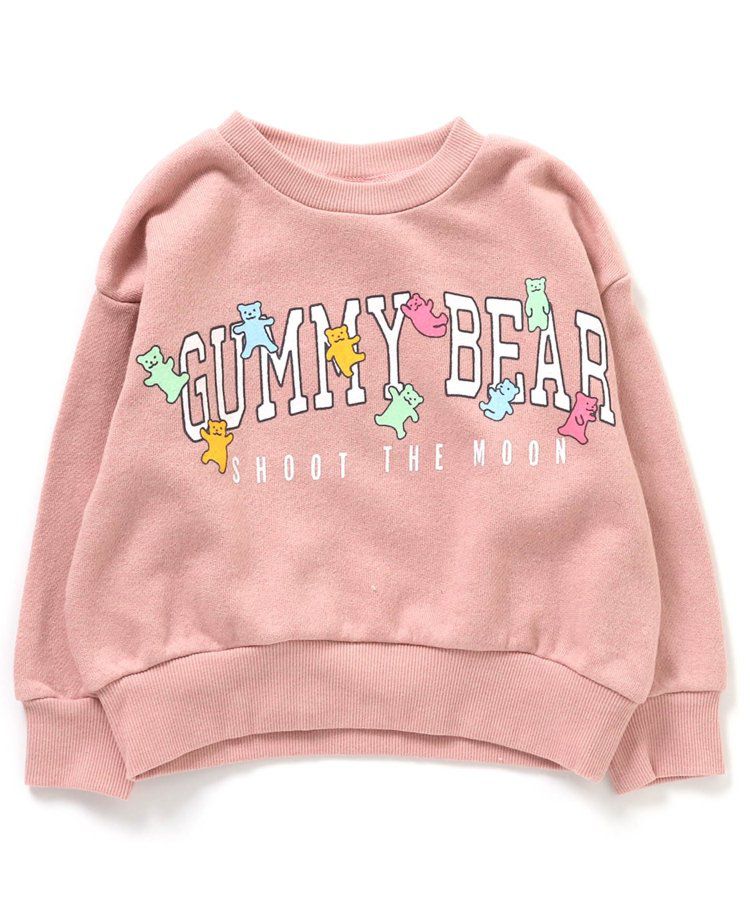 日本 BREEZE - 純棉裏毛糖果印花長袖上衣-黑