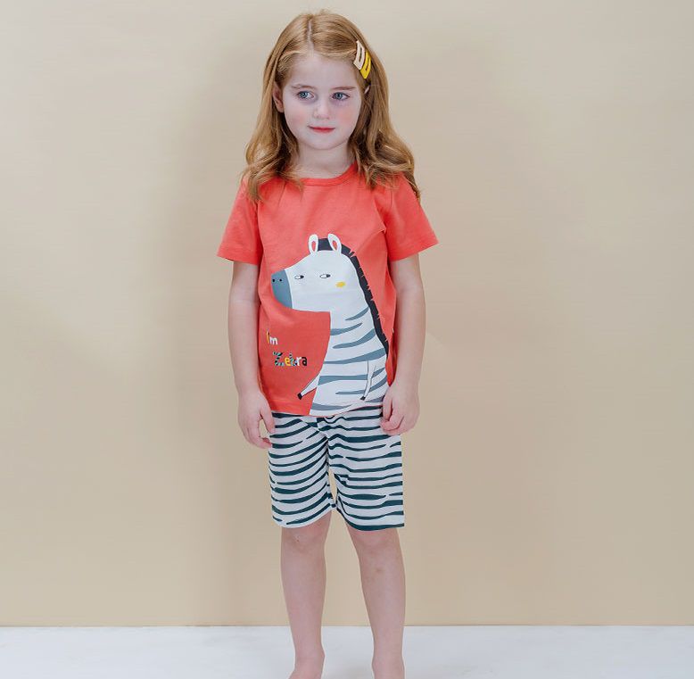 韓國 Sopoliini 童趣北歐風☺ 夏季純棉套裝 / 家居服