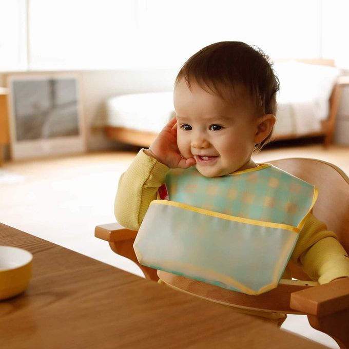 akachan honpo - 用餐圍兜3件組-松鼠