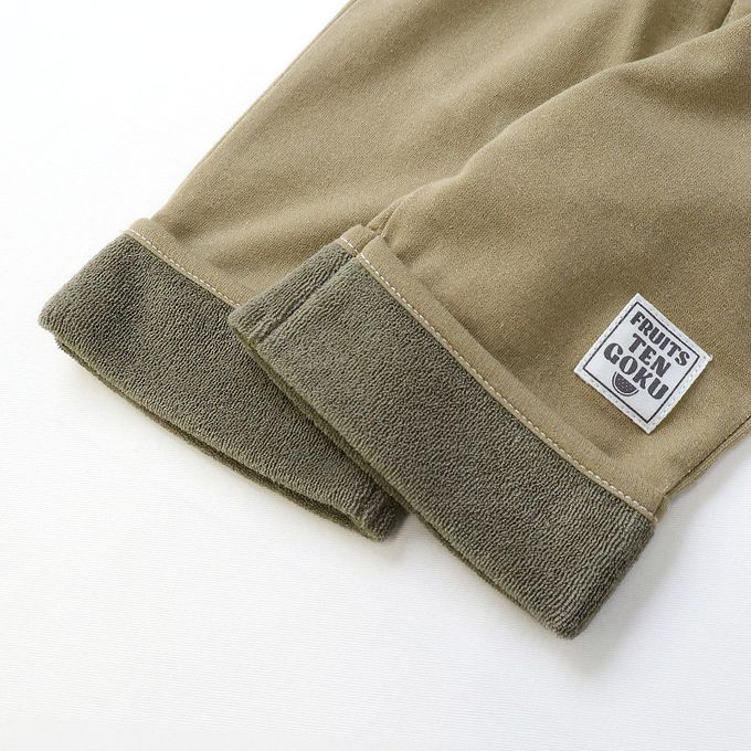 日本 ZOOLAND - 可愛水果口袋反摺造型短褲-西瓜-深藍