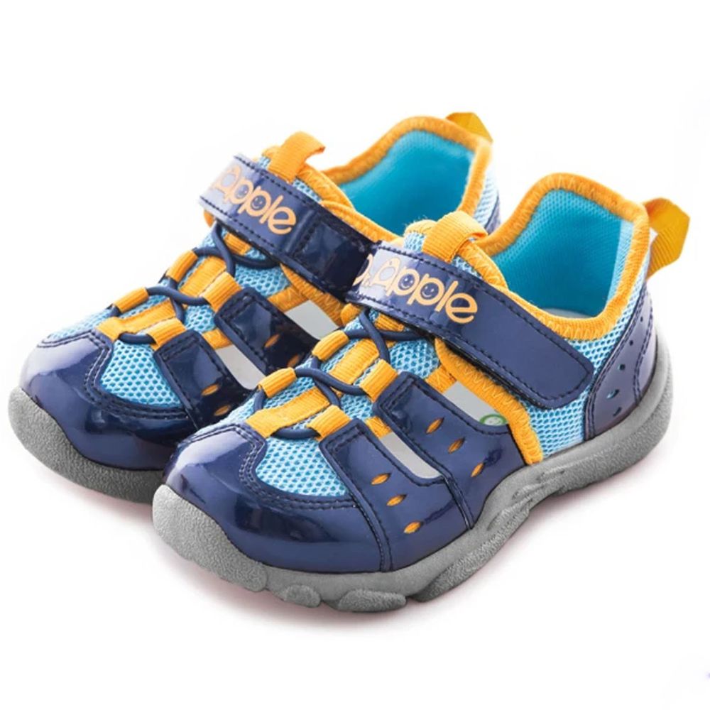 Dr. Apple - 機能童鞋-俐落大人風舒適透氣童鞋-藍