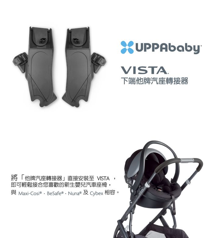 美國UPPAbaby - VISTA下端他牌汽座轉接器