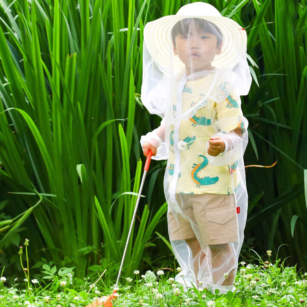 韓國 OZKIZ - 兒童防蚊蟲網連身褲套裝-白
