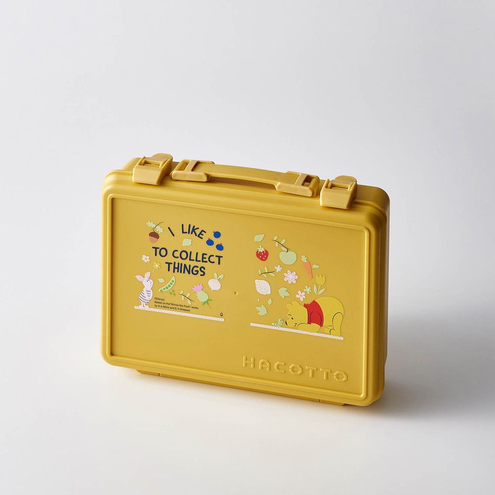 日本千趣會 - 迪士尼 HACOTTO工具箱造型收納盒-維尼-黃 (29x23x7cm)