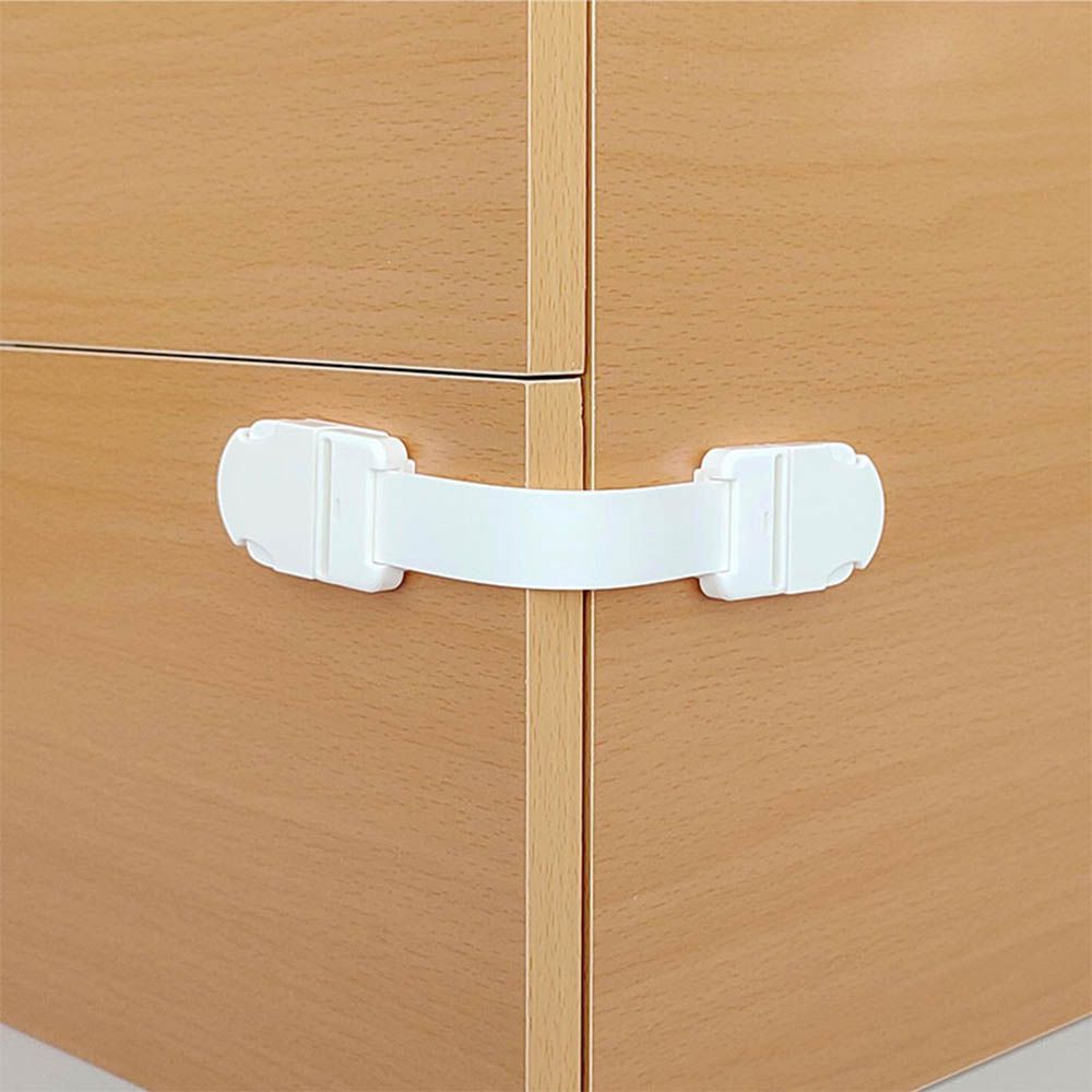 安全防護鎖扣 9cm 2個組-白色-日本製