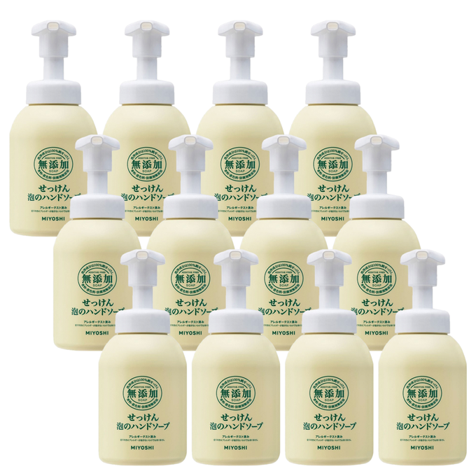 日本 MIYOSHI 無添加 - [12入組]無添加泡沫洗手乳-350ml