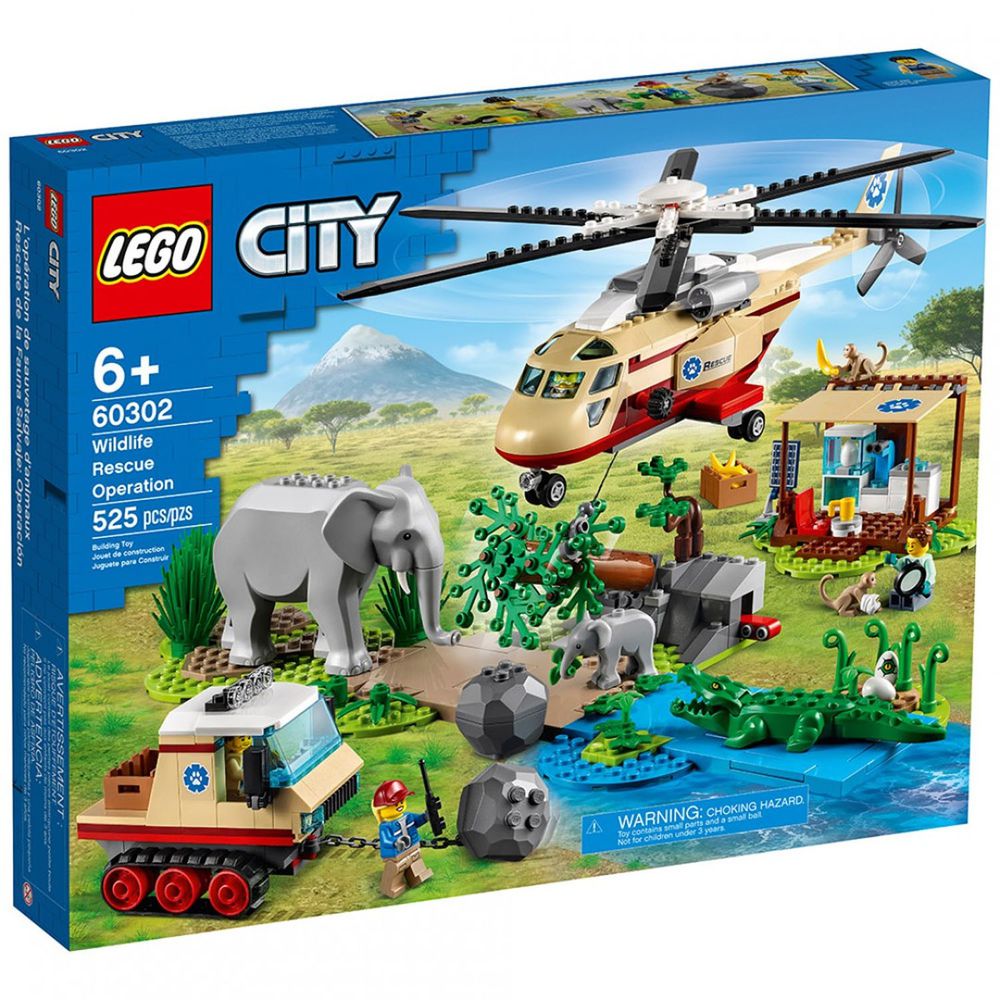 樂高 LEGO - 樂高積木 LEGO《 LT60302》City 城市系列 - 野生動物救援行動-525pcs
