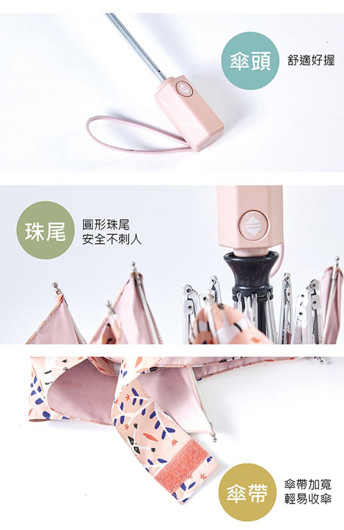 Rainstory - -8°降溫凍齡個人自動傘-繽紛豹-自動開收傘