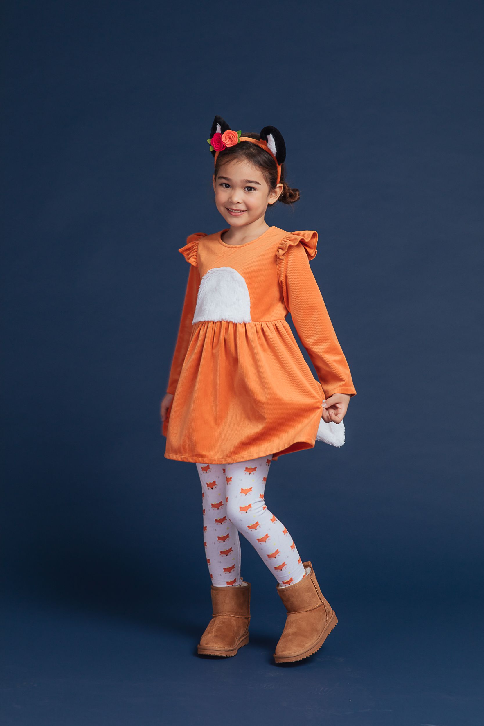 Love, Charlotte - 小狐狸洋裝-狐狸造型洋裝-內含洋裝+頭箍+內搭褲