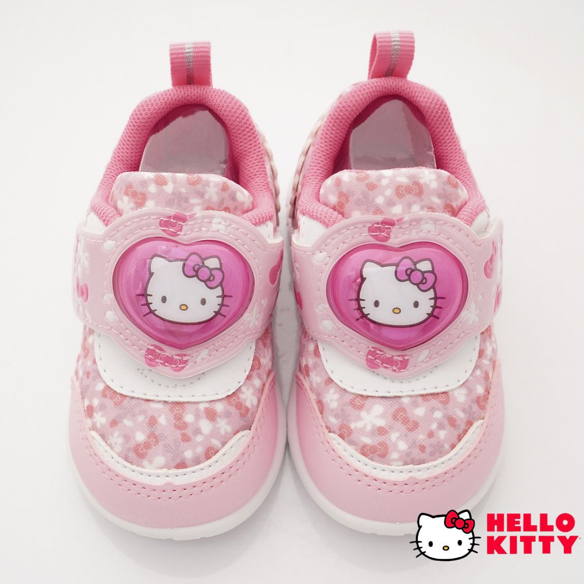 HELLO KITTY - 台灣製甜心電燈休閒款(小童段)-運動鞋-粉