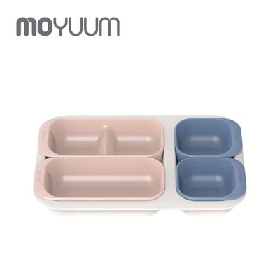 韓國 MOYUUM - 組合式分隔餐盤-燕麥藍