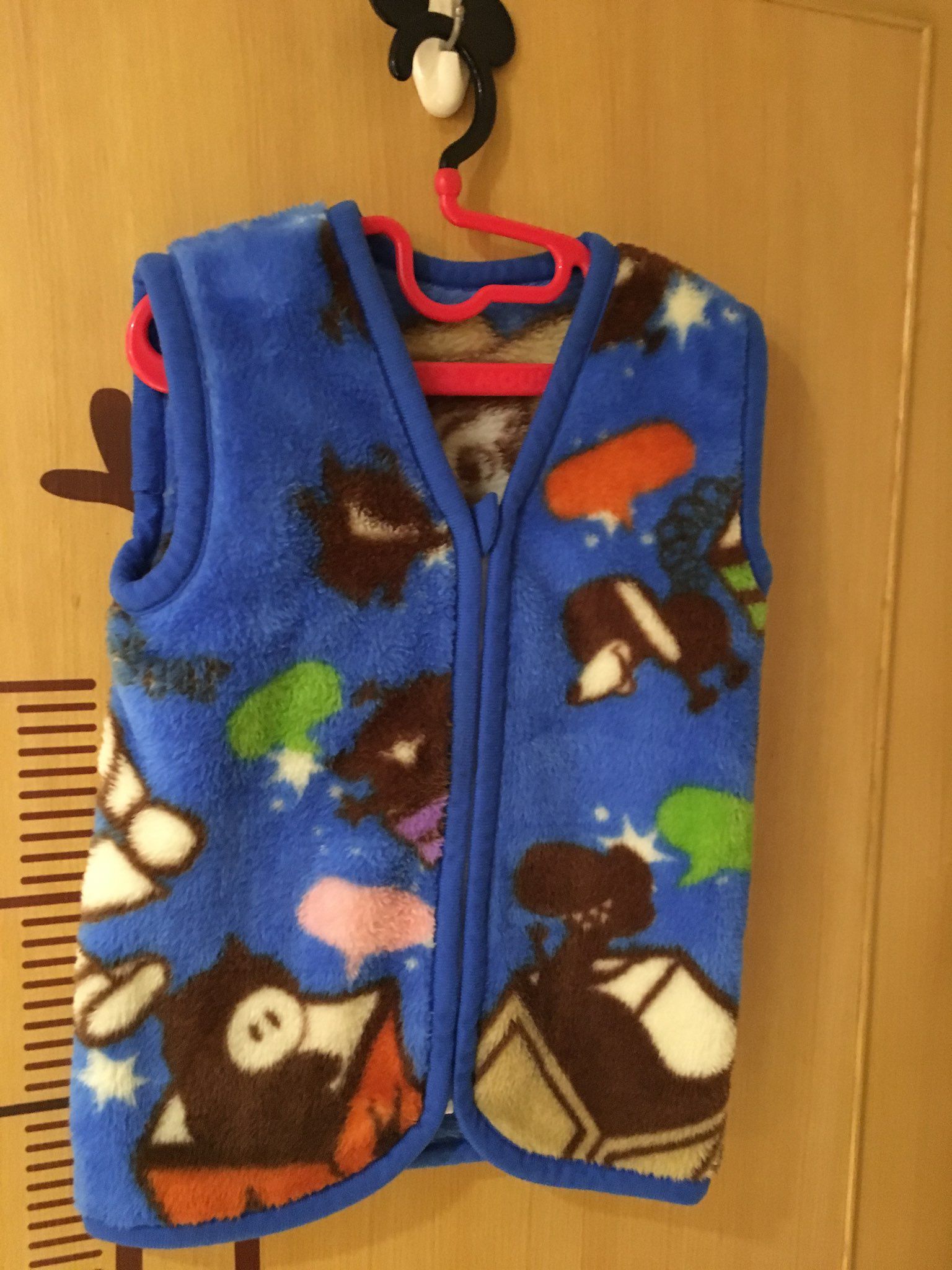 日本毛料防寒背心 玩具總動員圖案 售價300含運