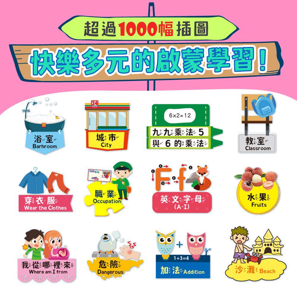 手指按按1200字英單插卡(綠色)有聲平版學習電腦