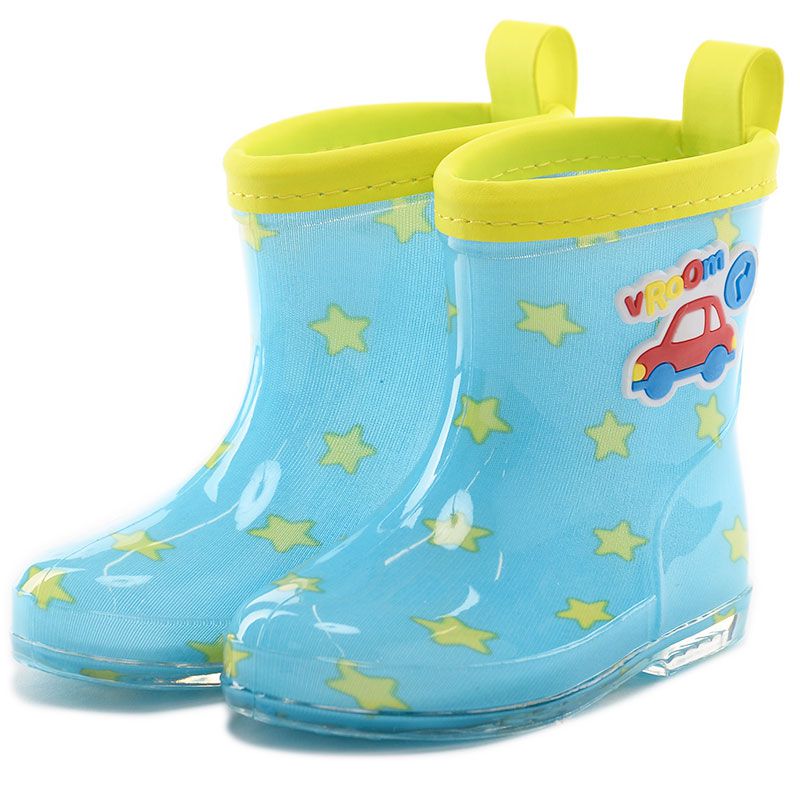 akachan honpo - 雨鞋-汽車-藍色