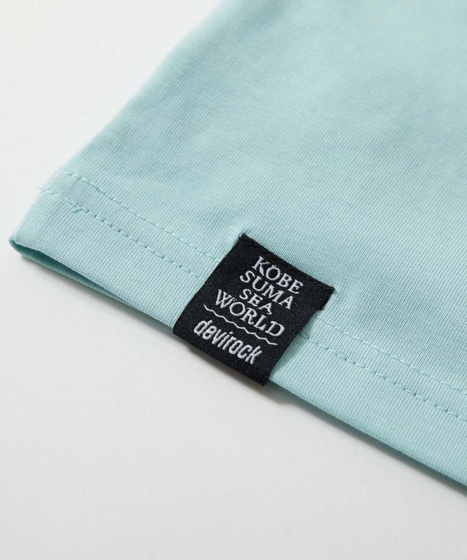 日本 devirock - 接觸涼感 抗UV變色短袖上衣(神戶水族館聯名）-虎鯨-白