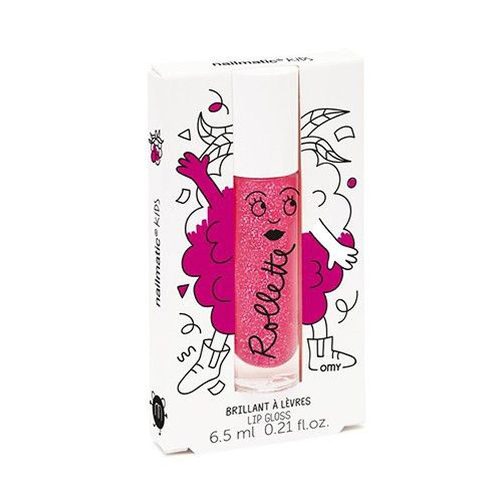 Nailmatic - Nailmatic Kids法國兒童專用天然杏仁油透亮唇彩-覆盆子-6.5ml