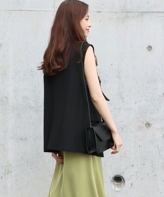 日本 BLUE EAST - 百搭率性西裝背心-黑