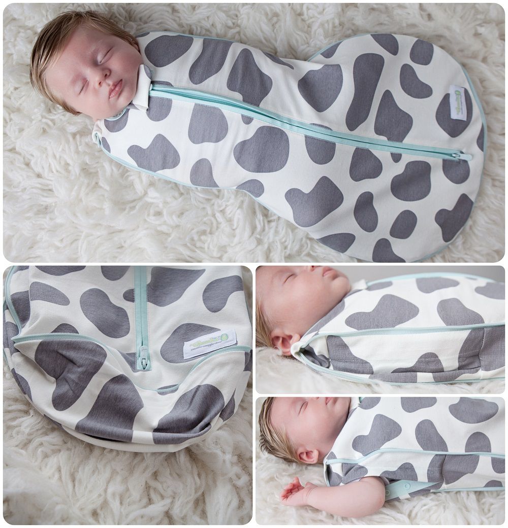 Woombie - 成長包巾-四季款-純白點點 (單入)-0-18m