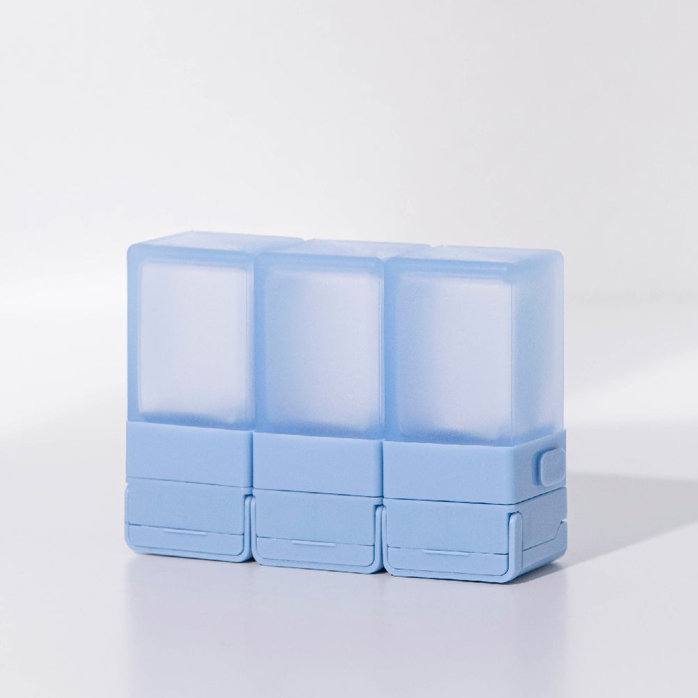 積木旅行分裝瓶 三件旅行組-S/M/L-尼斯藍