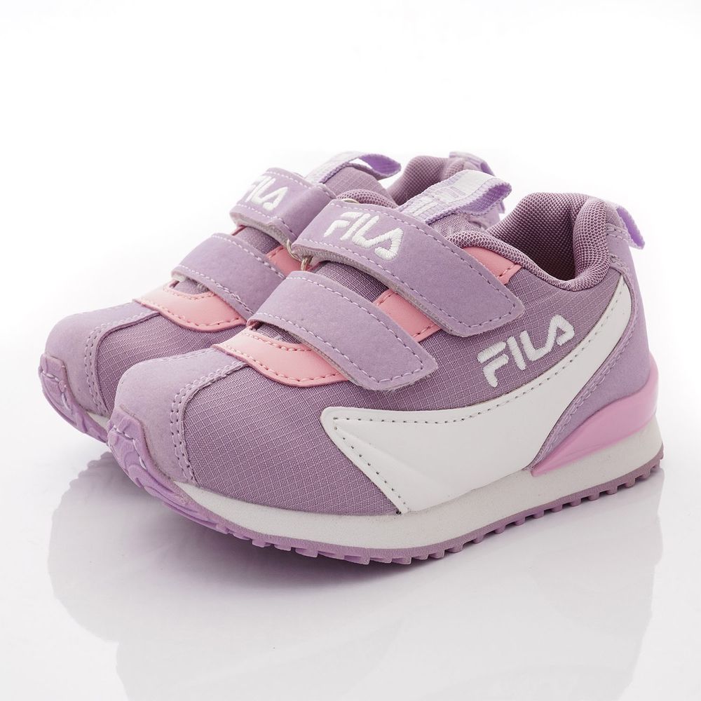 FILA - 經典慢跑鞋(中小童段)-運動鞋-紫