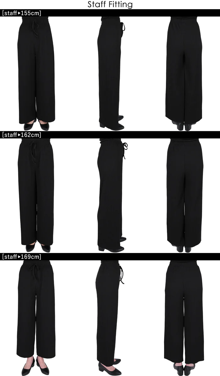 日本 COCA - [熱銷定番] 速乾垂墜彈性風琴寬褲-四季媽媽款-芥末黃