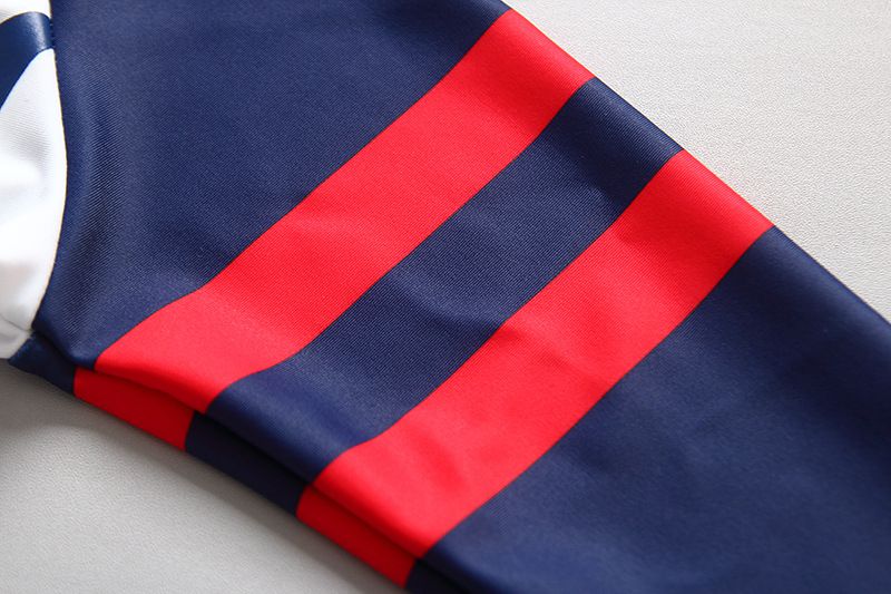 男寶長袖泳裝套裝(附帽子)-壞壞鯊魚-深藍+白