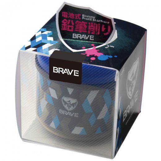 日本文具 SONIC - 自動停止乾電池式電動安全削鉛筆機-特別款-帥氣黑藍