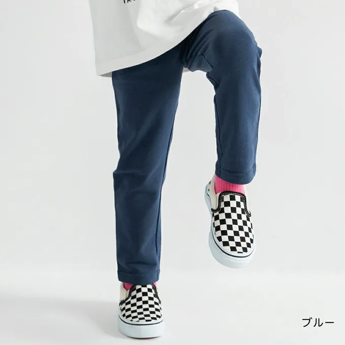 日本 BRANSHES - 定番超彈力百搭長褲-格紋-黑