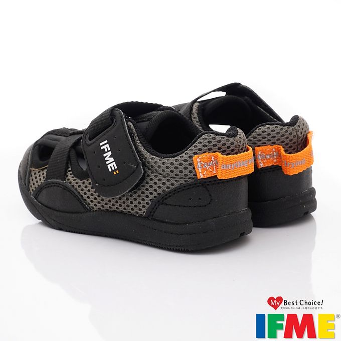 日本IFME - 護趾運動水涼鞋-IF20-332513黑(小童段)-水涼鞋-黑