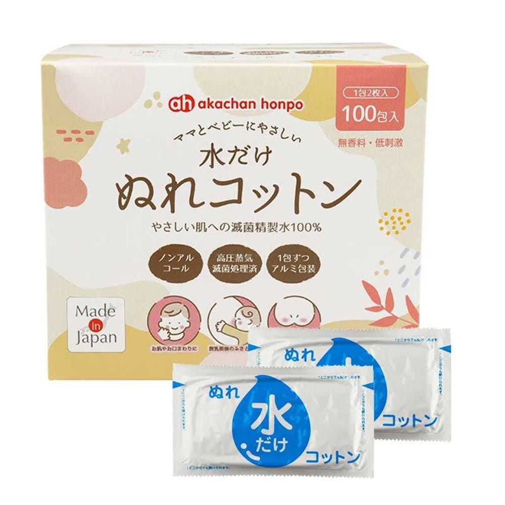 akachan honpo - 濕棉片 100包