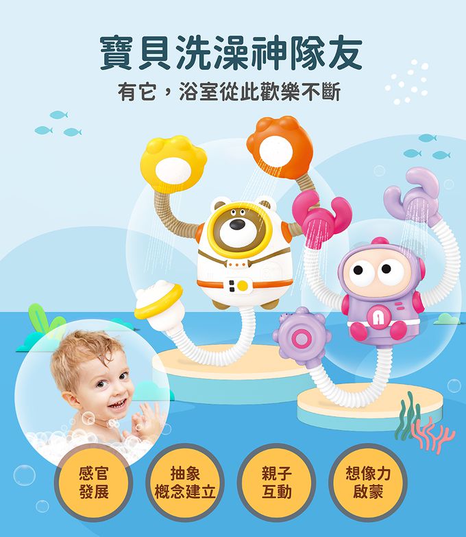 Slider 滑來滑趣 - 機器人雙頭電動花灑套裝組