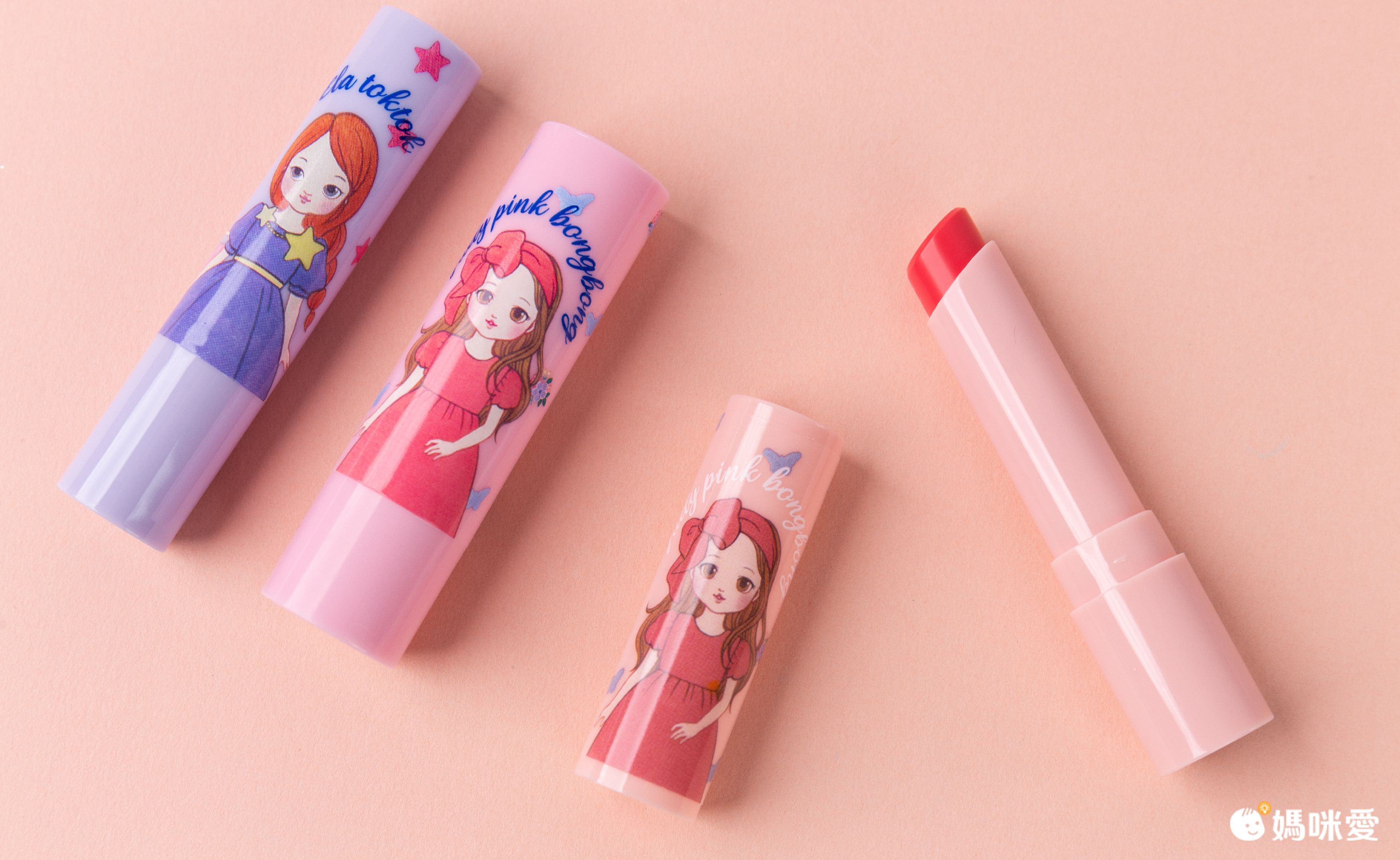 韓國 Diel friends - 兒童用珠光變色口紅-淺粉-3g