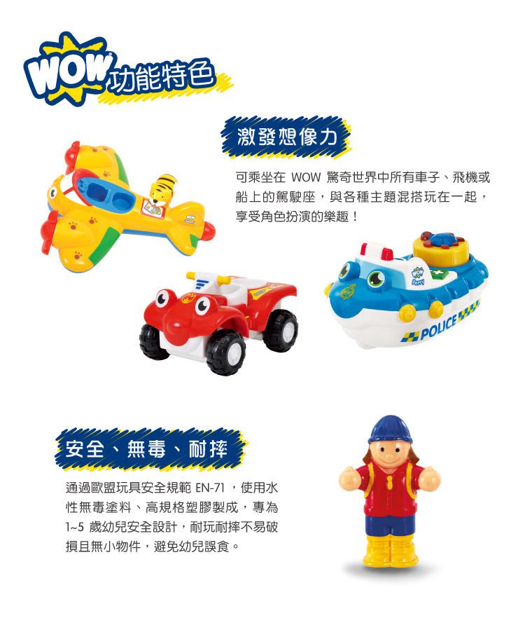 英國驚奇玩具 WOW Toys - 小人偶-道格