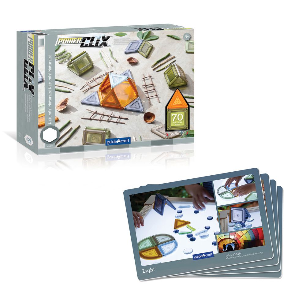 磁力裸色實心積木-70件